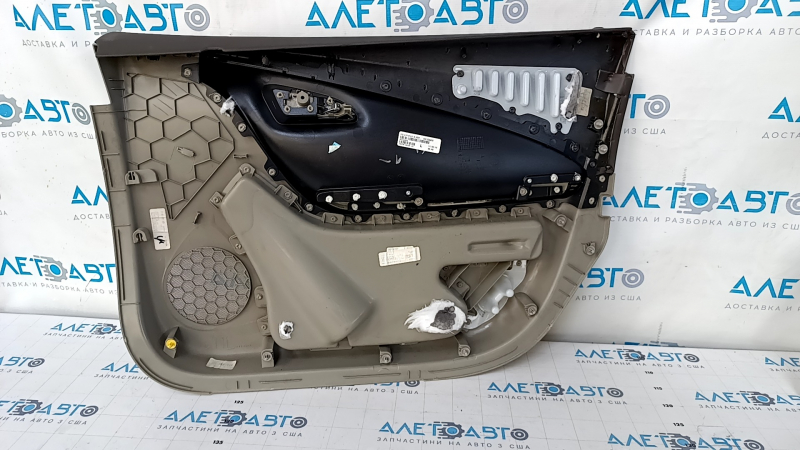 Door trim card front left Chevrolet Volt 11-15 gray, with graphite insert, scratches, abrasions, dent