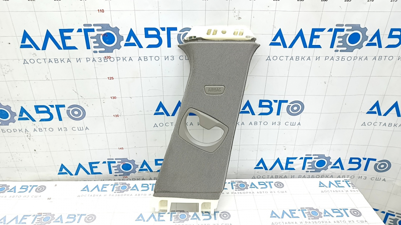 Center pillar trim upper belt right BMW 3 F30 12-18 gray, worn, for dry cleaning