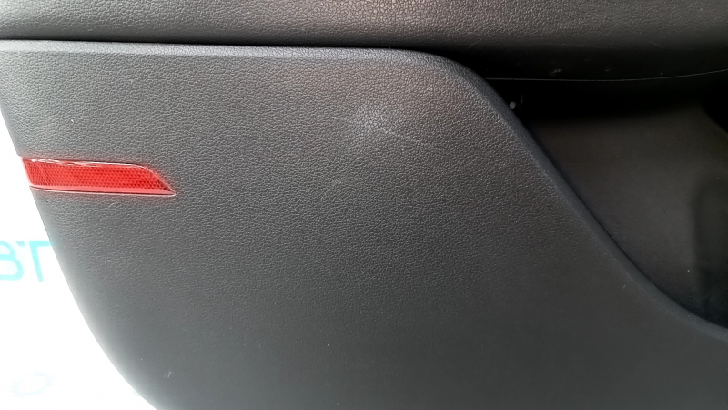Door trim card front left Hyundai Sonata 20- black, armrest leather, under the tweeter, scratches, abrasions, dent, missing fastener