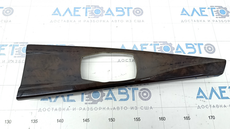 Center console trim for multimedia joystick BMW 3 F30 12-18 wood grain (nussbaumwurzel), type 4, scratches