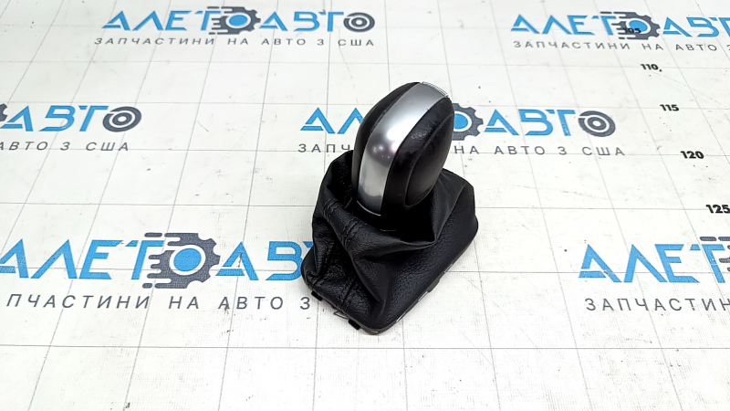 Gear knob VW Passat b7 12-15 USA with cover, leather black, rubbed