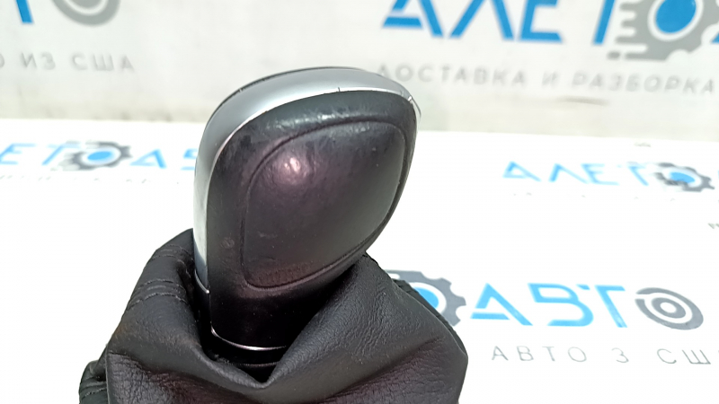Gear knob VW Passat b7 12-15 USA with cover, leather black, rubbed