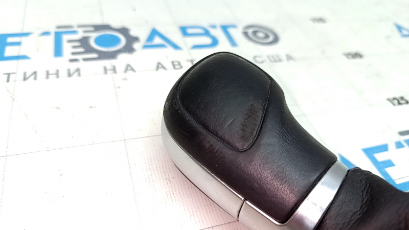 Gear knob VW Passat b7 12-15 USA with cover, leather black, rubbed