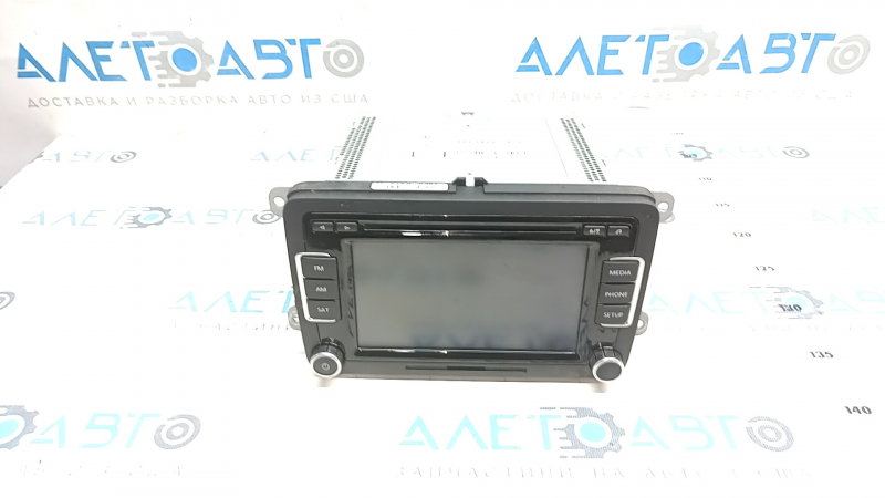 Radio tape recorder display VW Passat b7 12-15 USA 6 buttons, scratches