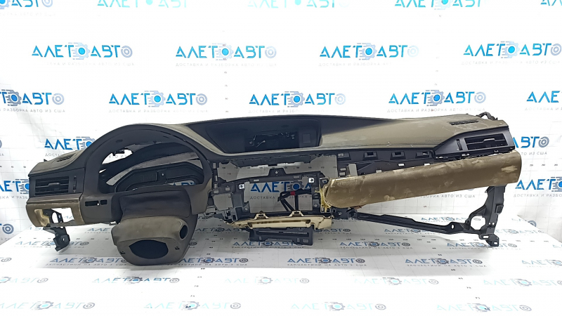 Torpedo front panel without AIRBAG Lexus ES300h ES350 13-18 black with beige overlays, for dry cleaning, soot