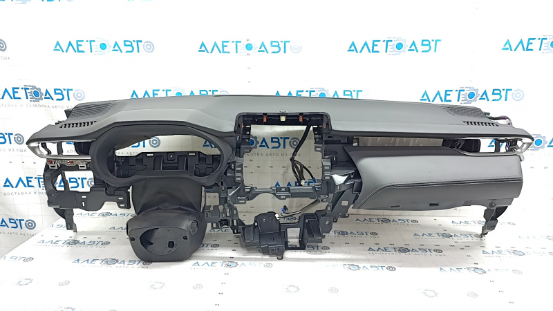 Torpedo front panel with AIRBAG Toyota Venza 21 - black with gray overlay