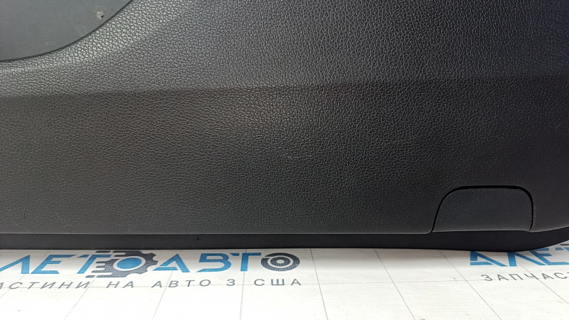 Door trim card front right Honda Accord 13-17 black with black insert velour, armrest velour, molding handle gray, scratches, abrasions, for dry cleaning
