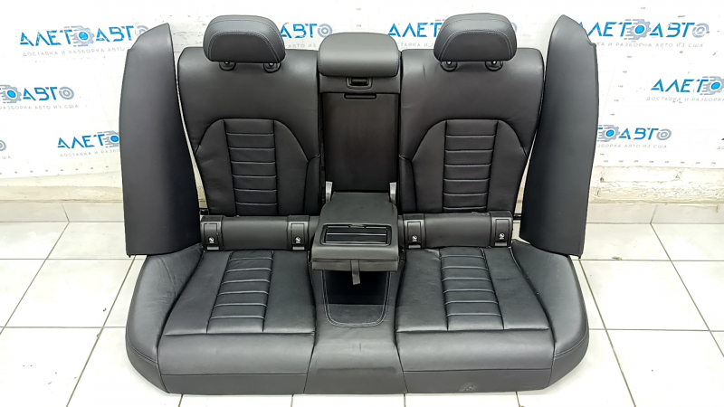 Complete set of seats BMW 3 G20 19-22 with airbag, electric, memory, M Sport, black leather with blue stitching, scratches, dents, rear row for cleaning