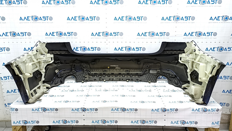 Rear bumper complete BMW 3 G20 19-22 with parking sensors and PMA, with wiring and fasteners, M Sport, blue, dents, scratches