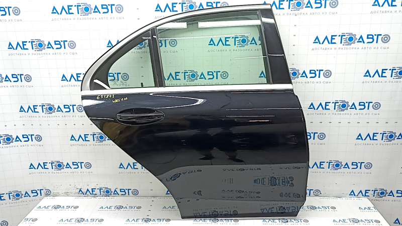 Door assembly rear right Mercedes C-class W205 15-21 aluminum, black 040