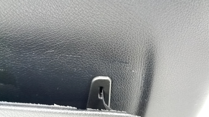 Passenger seat Mercedes C-class W205 15-21 with airbag, electric, heated, black leather, scratches on the pad, defect of the back pocket