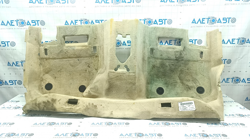 Rear floor covering BMW 5 F10 14-16 beige, dry cleanable