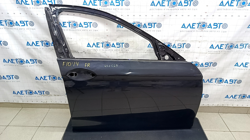 Door bare front right BMW 5 F10 11-16 black 668