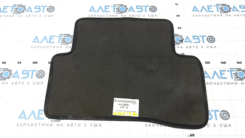 Carpet interior rear left Mercedes C-class W205 15-17 cloth black
