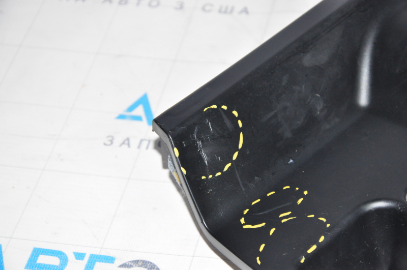 Tesla Model S 12-20 lower passenger footwell dashboard trim scratches, dented mount used