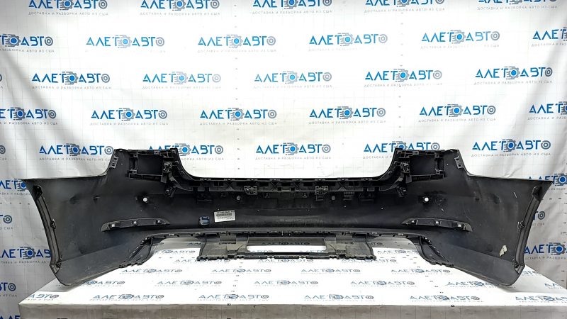 Bare rear bumper Audi A3 8V 15-16 for parking sensors, silver, paint peeling, scuffs