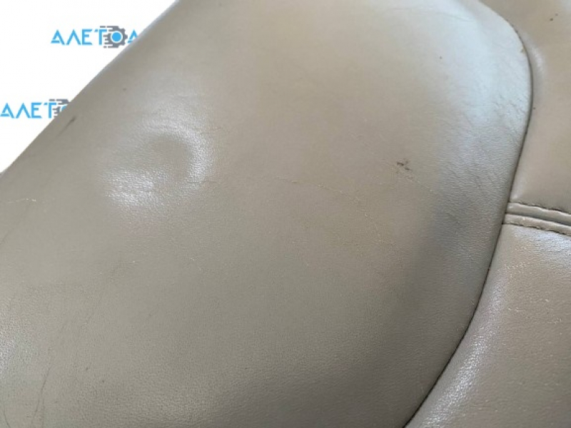 Driver's seat Tesla Model S 12-15 pre-rest, type 2, with airbag, electric, gray leather, heated, cracked leather, scratches, needs cleaning, tears Used