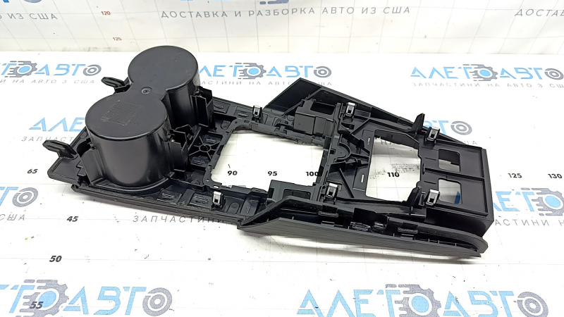 Center console trim with cup holders complete Audi A3 8V 15-16 with Start-Stop, without Premium Audio, without chrome, scratches