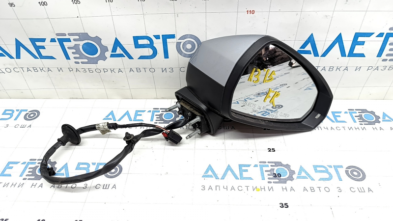 Side mirror right Audi A3 8V 15-20 4d, 5d 6 pins, turn signal, heated, silver
