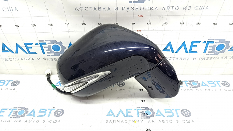 Side mirror right Lexus RX350 RX450h 10-15 14 pins, auto-dimming, turn signal, backlight, blue