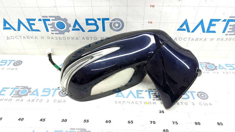 Side mirror right Lexus RX350 RX450h 10-15 14 pins, auto-dimming, turn signal, backlight, blue