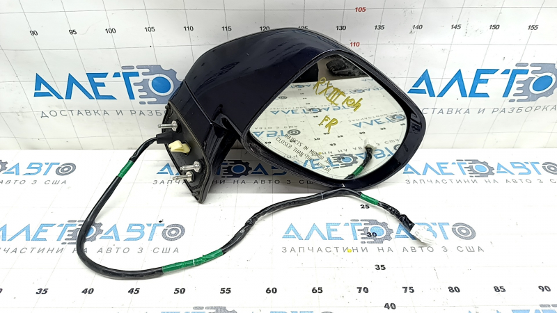 Side mirror right Lexus RX350 RX450h 10-15 14 pins, auto-dimming, turn signal, backlight, blue