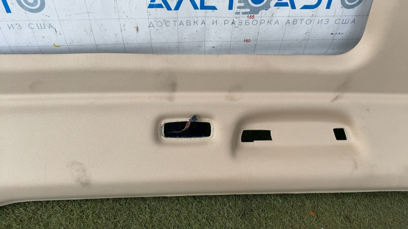 BMW X7 G07 19-22 ceiling trim for panoramic windows and 3rd row air deflectors, Canberra-beige, creases, rusty frame, for dry cleaning, driftwood