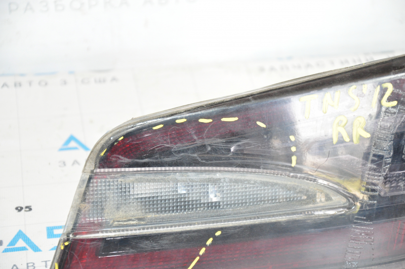 Light inside trunk door right Tesla Model S 12-20 scratches, in black film
