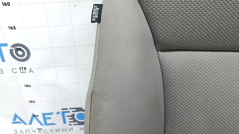 Passenger seat Honda HR-V 16-22 without airbag, mechanical, gray cloth, dry-cleanable