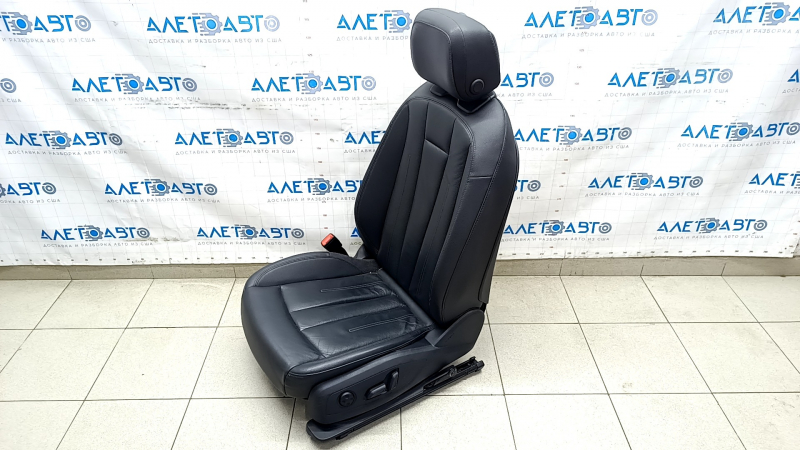 Driver's seat Audi A4 B9 17-19 with airbag, electric, heated, leather, black