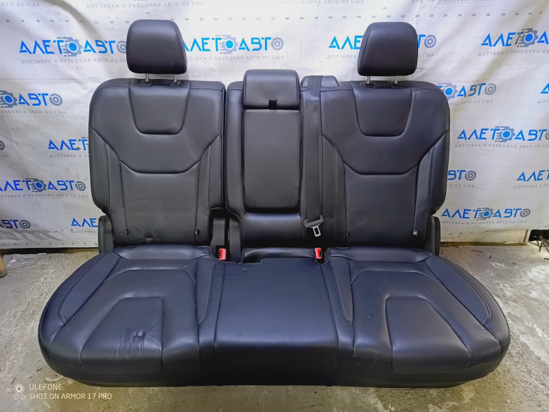 Rear row of seats 2 row Ford Edge 15- leather black, electric, Titanium, bumps, dents