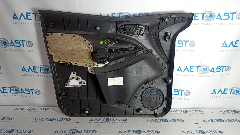Door trim card front right Ford Transit Connect MK2 13- black, armrest cloth, with black insert, scratches
