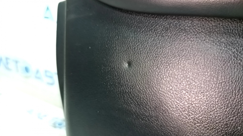 Door trim card front left Lincoln MKZ 17-20 black leather, armrest leather, insert wood gloss, dents