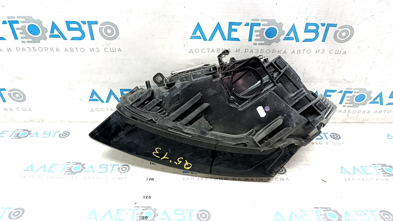Front right headlight complete Audi Q5 8R 13-17 rest, xenon, sand, for polishing
