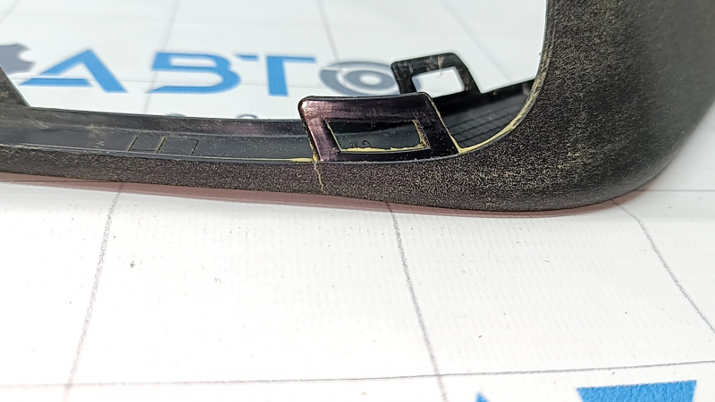 Front bumper molding left Ford Fusion mk5 19-20 structure, crack, crack in fastening