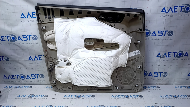 Door trim card front right Ford Escape MK3 13-16 prerest, beige, armrest leather, scuffs, bumps