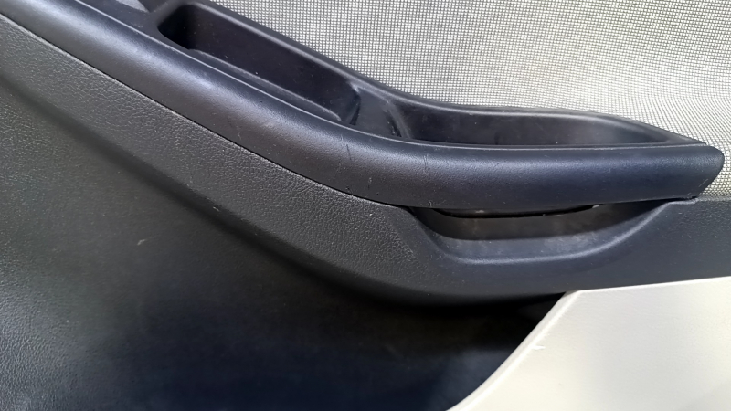 Door trim card front right Ford Focus mk3 11-18 beige, with black insert, armrest cloth, scratches, abrasions, for cleaning
