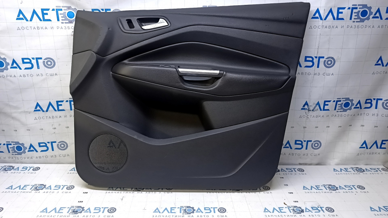 Door trim card front right Ford C-max MK2 13-18 black, armrest leather, bumps, abrasions, scratches, burrs, broken fastener