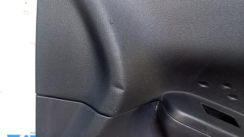 Door trim card front right Ford Escape MK4 20-22 black, with black insert, black handle, fabric armrest, gray molding, dents, bumps, scratches, abrasions, broken fastener