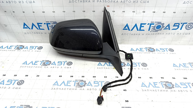 Side mirror right VW Atlas 18- 6+2 pins, BSM, turn signal, black