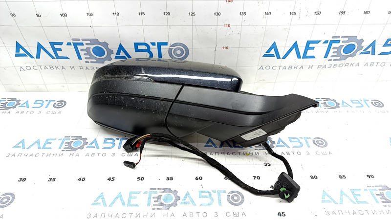 Side mirror right VW Atlas 18- 6+2 pins, BSM, turn signal, black