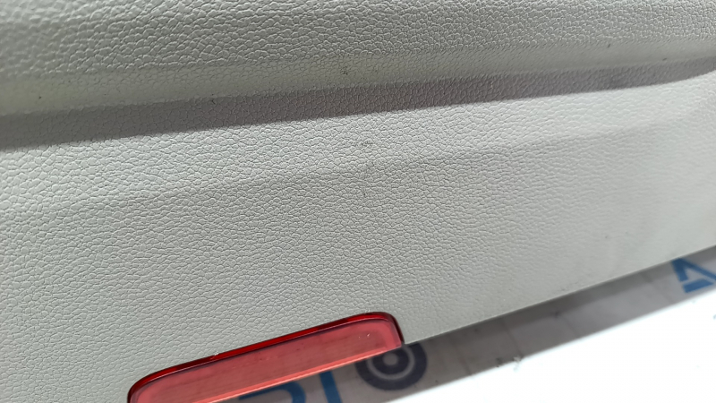 Door trim card front left VW Atlas 18- gray, armrest gray leather, insert under dark wood, gray molding, with tweeter, for cleaning, scratches