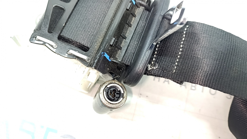 Rear right seat belt with pyropatron Ford Fusion mk5 17-20 black