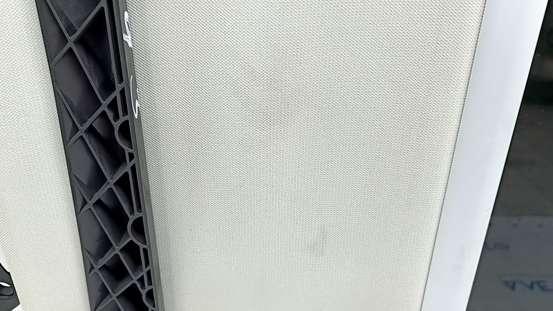 Panorama assembly Volvo XC90 16-22 gray curtain, rusty curtain mechanism, working drive, curtain mount broken, needs dry cleaning