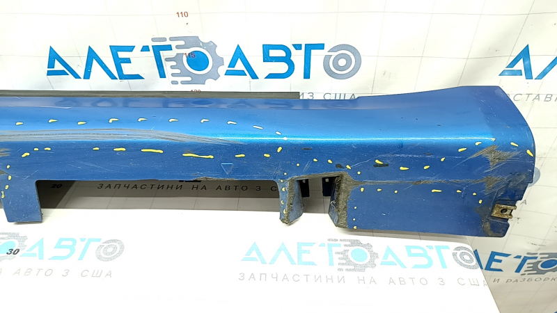 Right threshold Ford Fusion mk5 13-20 blue, with seals, broken fastening, dented fastening, worn