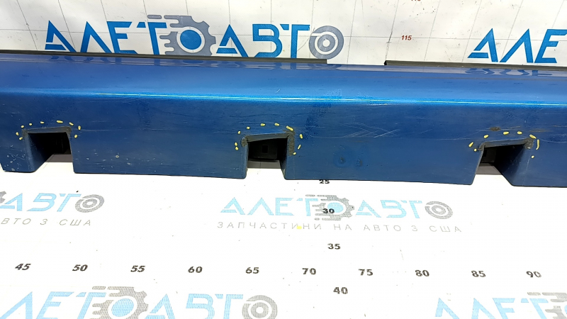 Right threshold Ford Fusion mk5 13-20 blue, with seals, broken fastening, dented fastening, worn