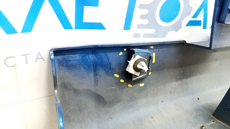 Right threshold Ford Fusion mk5 13-20 blue, with seals, broken fastening, dented fastening, worn