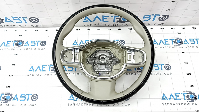 Bare steering wheel Volvo XC90 16-22 gray leather, without heating and petals, scratches, for dry cleaning