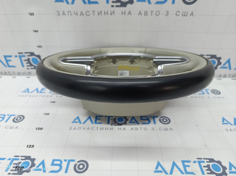 Bare steering wheel Volvo XC90 16-22 gray leather, without heating and petals, scratches, for dry cleaning