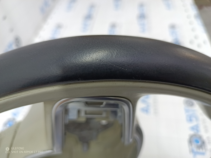 Bare steering wheel Volvo XC90 16-22 gray leather, without heating and petals, scratches, for dry cleaning